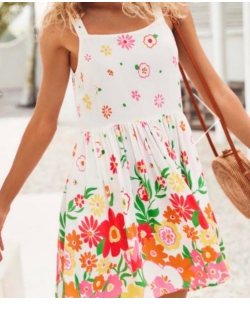 Mr. Zimi “Sophie” minidress in White Meadow. NWT. SZ 8.